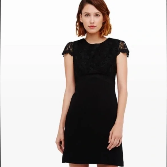 club monaco black lace dress CLUB MONACO BLACK STRETCH LACE BODYCON DRESS, SIZE 6, EUC